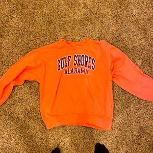 Gulf Shores Alabama medium sized coral colored crewneck